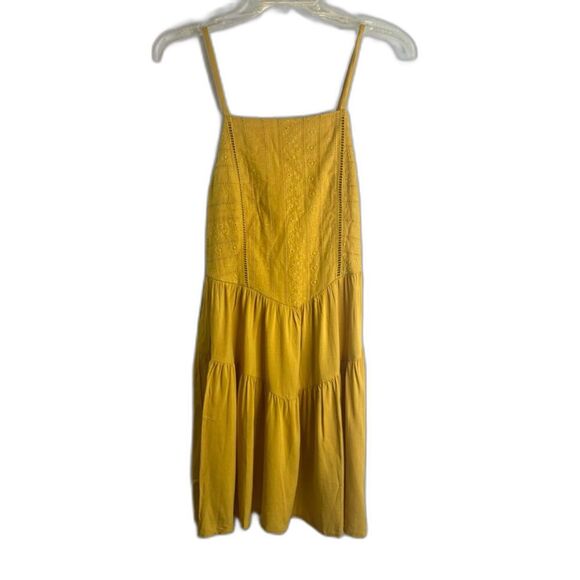 Wild Fable Yellow Spaghetti Strap Halter Mini Dress Fit and Flare Size XS - Picture 1 of 9
